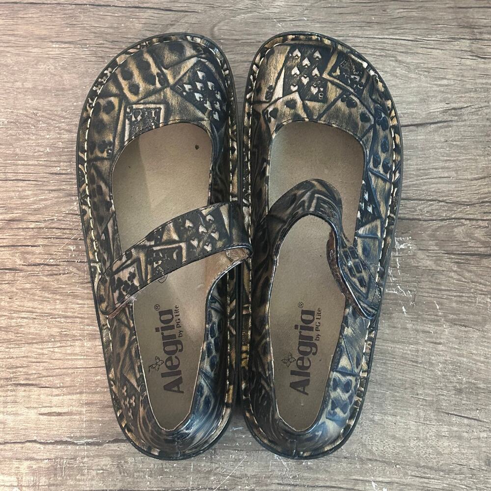 Alegria Paloma Mary Jane Poker Face Women’s Clogs Shoes Size 38 (8-8.5) Bronze - Picture 7 of 8